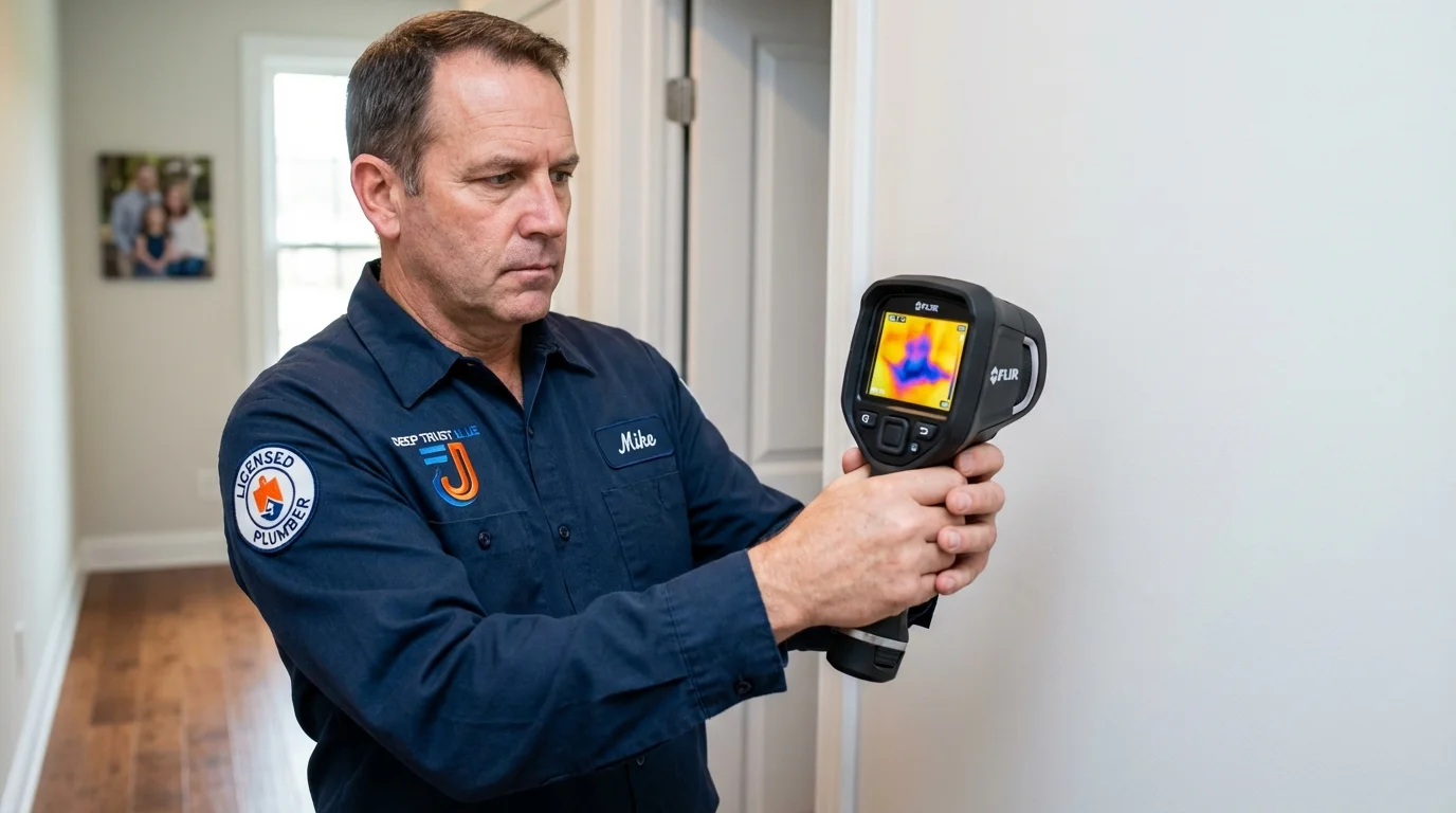 Thermal imaging leak detection by Johns Plumbing LLC in Baltic